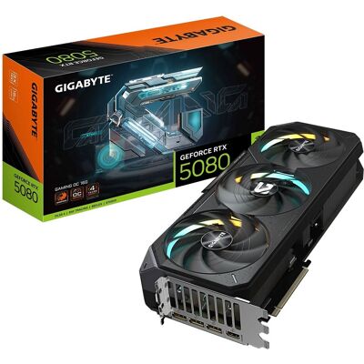 Placa Gráfica GeForce RTX 5080 Gaming OC 16GB GDDR7 DLSS4 - GIGABYTE Placa Gráfica GeForce RTX 5080 Gaming OC 16GB GDDR7 DLSS4 - GIGABYTE