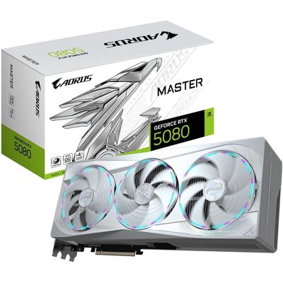 Placa Gráfica GeForce RTX 5080 Master Ice 16GB GDDR7 DLSS4 - GIGABYTE Placa Gráfica GeForce RTX 5080 Master Ice 16GB GDDR7 DLSS4 - GIGABYTE