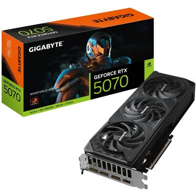 Placa Gráfica NVIDIA GeForce RTX 5070 "Blackwell" Windforce SFF 12G GDDR7 DLSS4 - GIGABYTE Placa Gráfica NVIDIA GeForce RTX 5070 "Blackwell" Windforce SFF 12G GDDR7 DLSS4 - GIGABYTE