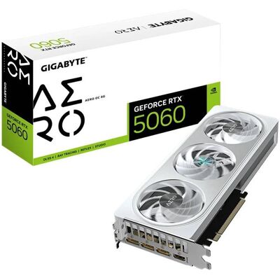 Placa Gráfica NVIDIA GeForce RTX 5060 "Blackwell" Aero OC 8G GDDR7 DLSS4 - GIGABYTE Placa Gráfica NVIDIA GeForce RTX 5060 "Blackwell" Aero OC 8G GDDR7 DLSS4 - GIGABYTE