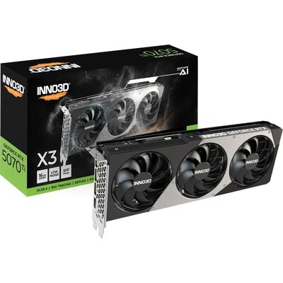 Placa Gráfica NVIDIA GeForce RTX 5070 Ti "Blackwell" X3 16GB GDDR7 DLSS4 - INNO3D Placa Gráfica NVIDIA GeForce RTX 5070 Ti "Blackwell" X3 16GB GDDR7 DLSS4 - INNO3D