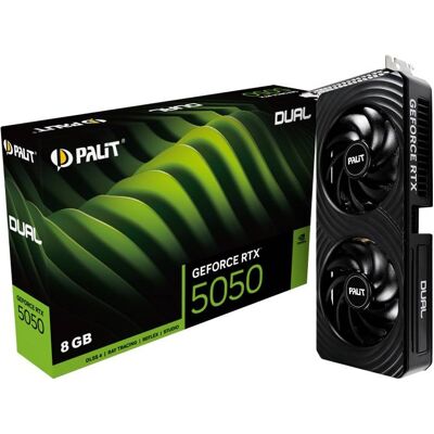 Placa Gráfica NVIDIA GeForce RTX 5050 "Blackwell" Dual 8GB GDDR6 DLSS4 - PALIT Placa Gráfica NVIDIA GeForce RTX 5050 "Blackwell" Dual 8GB GDDR6 DLSS4 - PALIT