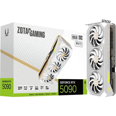 Placa Gráfica NVIDIA Geforce RTX 5090 "Blackwell" Solid OC White Edition 32GB GDDR7 DLSS4 - ZOTAC Placa Gráfica NVIDIA Geforce RTX 5090 "Blackwell" Solid OC White Edition 32GB GDDR7 DLSS4 - ZOTAC
