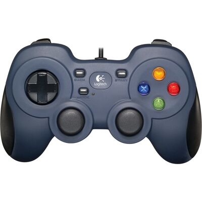 Comando Gamepad G F310 USB PC (Preto/Azul) - LOGITECH Comando Gamepad G F310 USB PC (Preto/Azul) - LOGITECH