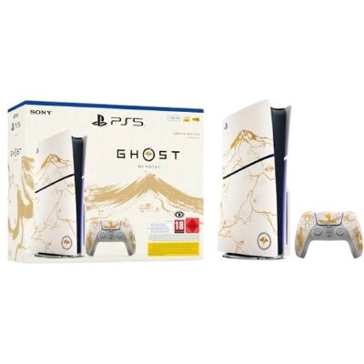 Consola PlayStation PS5 Slim (Standard Edition) 1TB + Ghost of Yotei Gold Limited Edition - SONY Consola PlayStation PS5 Slim (Standard Edition) 1TB + Ghost of Yotei Gold Limited Edition - SONY