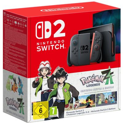 Consola Switch 2 + Jogo Pokémon Legends: Z-A - NINTENDO Consola Switch 2 + Jogo Pokémon Legends: Z-A - NINTENDO