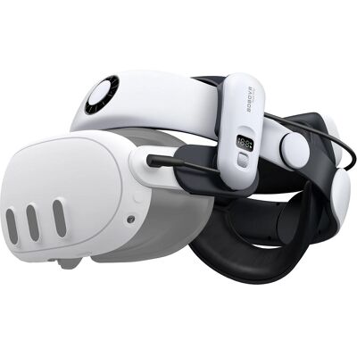 Fita de Cabeça BOBOVR S3 Pro + Bateria p/ Meta Quest 3 e Quest 3S - BOBOVR Fita de Cabeça BOBOVR S3 Pro + Bateria p/ Meta Quest 3 e Quest 3S - BOBOVR