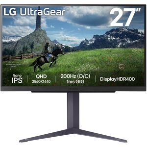 Monitor Gaming UltraGear Nano IPS 27" 27GS85Q-B Quad HD (Preto) - LG Monitor Gaming UltraGear Nano IPS 27" 27GS85Q-B Quad HD (Preto) - LG