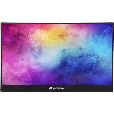 Monitor Portátil Touch IPS 14" PMT-14 Full HD 16:9 60Hz FreeSync (Preto) - VERBATIM Monitor Portátil Touch IPS 14" PMT-14 Full HD 16:9 60Hz FreeSync (Preto) - VERBATIM