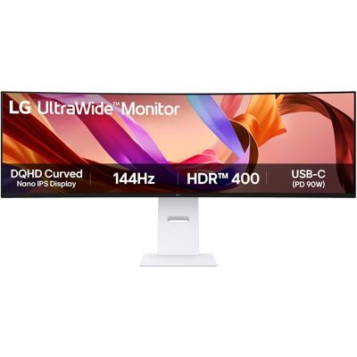 Monitor Curvo 49" 49U950A-W UltraWide Dual QHD LED (Branco) - LG Monitor Curvo 49" 49U950A-W UltraWide Dual QHD LED (Branco) - LG