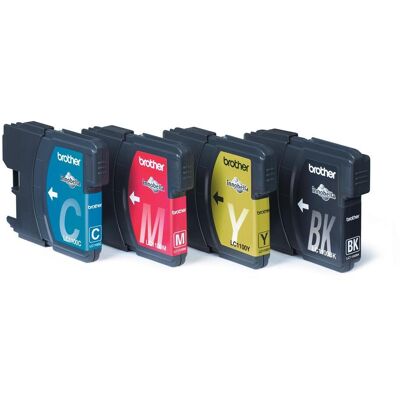 Pack 4x Tinteiros LC-1100VALBP (Preto, Azul, Amarelo e Magenta) - Brother Pack 4x Tinteiros LC-1100VALBP (Preto, Azul, Amarelo e Magenta) - Brother