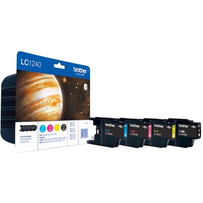 Pack 4x Tinteiros LC1240VALBP - Brother Pack 4x Tinteiros LC1240VALBP - Brother