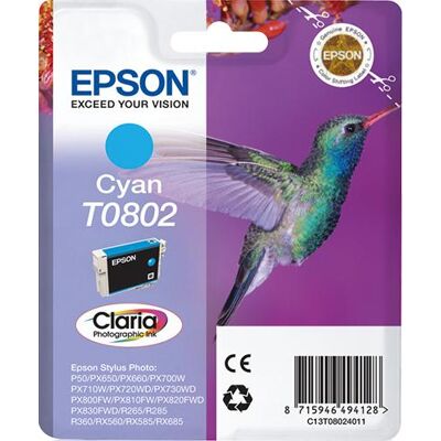 Tinteiro EPSON Cyan R265/ 360/RX560 - C13T08024011 Tinteiro EPSON Cyan R265/ 360/RX560 - C13T08024011
