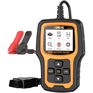 Scanner de Diagnóstico OBD2 "2-EM-1" c/ Testado de Bateria AD410 PRO - ANCEL Scanner de Diagnóstico OBD2 "2-EM-1" c/ Testado de Bateria AD410 PRO - ANCEL