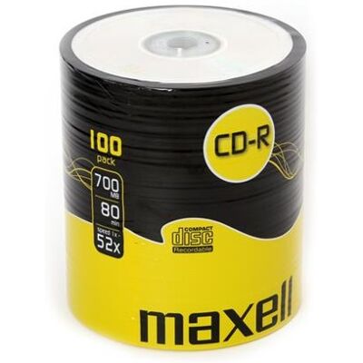 Pack 100x CD-R 52x 700MB - MAXELL Pack 100x CD-R 52x 700MB - MAXELL