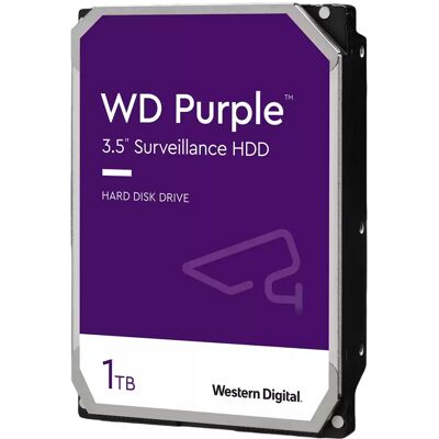 Disco Rígido 3.5" Purple 1TB 5400 RPM 64MB Serial SATA III - WESTERN DIGITAL Disco Rígido 3.5" Purple 1TB 5400 RPM 64MB Serial SATA III - WESTERN DIGITAL