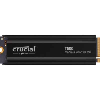 SSD 1TB M.2 2280 Crucial T500 c/ Heatsink TLC NAND NVMe PCIe Gen 4x 4.0 - CRUCIAL SSD 1TB M.2 2280 Crucial T500 c/ Heatsink TLC NAND NVMe PCIe Gen 4x 4.0 - CRUCIAL