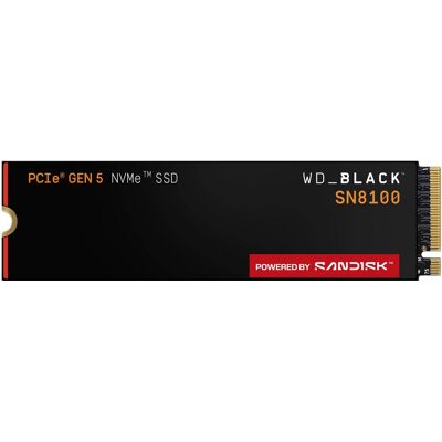 SSD M.2 2280 WD Black SN8100 2TB TLC 3D CBA NAND NVMe PCIe Gen 5.0x4 - WESTERN DIGITAL SSD M.2 2280 WD Black SN8100 2TB TLC 3D CBA NAND NVMe PCIe Gen 5.0x4 - WESTERN DIGITAL