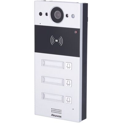 Video Porteiro IP de Superficie (3 Apartamentos) AK-R20B-3B 2Mpx - AKUVOX Video Porteiro IP de Superficie (3 Apartamentos) AK-R20B-3B 2Mpx - AKUVOX