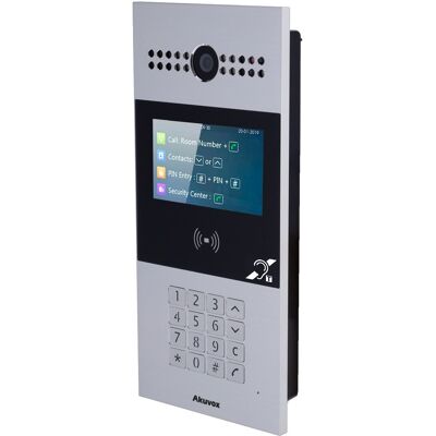 Video Porteiro IP em Superficie (Multi-Apartamentos) AK-R28A-BIM 2Mpx TFT LCD 4,3" - AKUVOX Video Porteiro IP em Superficie (Multi-Apartamentos) AK-R28A-BIM 2Mpx TFT LCD 4,3" - AKUVOX