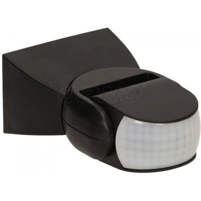 Sensor de Movimento PIR Branco 220V 180º (IP65) Preto - ORNO Sensor de Movimento PIR Branco 220V 180º (IP65) Preto - ORNO