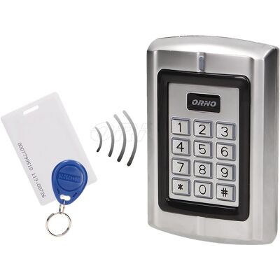 Leitor de Controlo de Acessos com PIN + RFID 125kHz - ORNO Leitor de Controlo de Acessos com PIN + RFID 125kHz - ORNO