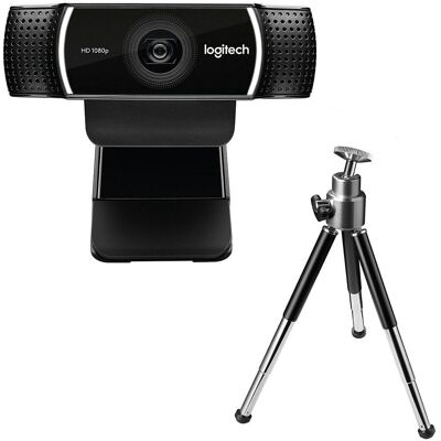 WebCam USB Full HD 1080p c/ Tripé C922 - Logitech WebCam USB Full HD 1080p c/ Tripé C922 - Logitech