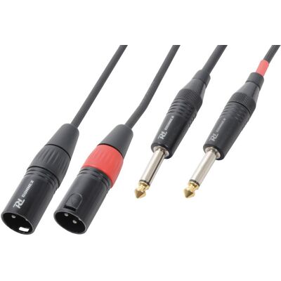 Cabo 2x Jack 6,3mm Macho Mono - Canon Macho (1,5 mts) - POWER DYNAMICS CONNEX Cabo 2x Jack 6,3mm Macho Mono - Canon Macho (1,5 mts) - POWER DYNAMICS CONNEX