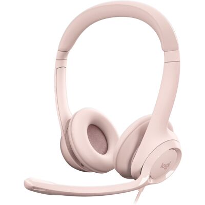 Auscultadores H390 c/ Fios (Rosa) - LOGITECH Auscultadores H390 c/ Fios (Rosa) - LOGITECH