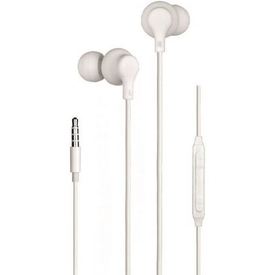 Fones de ouvido Daewoo DW2014 com Microfone - Brancos - Fones de ouvido com Microfone Fones de ouvido Daewoo DW2014 com Microfone - Brancos - Fones de ouvido com Microfone