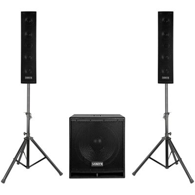 Sistema Som Bi-Amplificado BLUETOOTH/USB/SD/MP3 1000W (VX880BT 2.1) - VONYX Sistema Som Bi-Amplificado BLUETOOTH/USB/SD/MP3 1000W (VX880BT 2.1) - VONYX