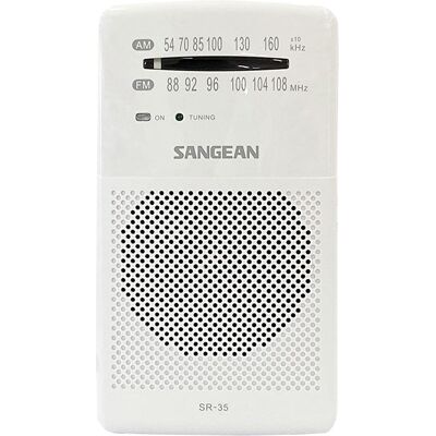 Rádio de Bolso FM/AM Sr-35 (Branco) - SANGEAN Rádio de Bolso FM/AM Sr-35 (Branco) - SANGEAN