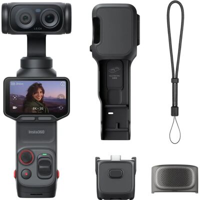 Câmara de Ação Luna Ultra Standard Bundle 47GB (Cosmic Black) - INSTA360 Câmara de Ação Luna Ultra Standard Bundle 47GB (Cosmic Black) - INSTA360