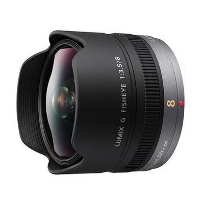 Objetiva Grande Angular 8mm F3.5 Olho de Peixe (Preto) - PANASONIC Objetiva Grande Angular 8mm F3.5 Olho de Peixe (Preto) - PANASONIC