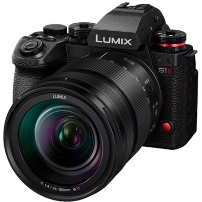 Máquina Fotográfica Full Frame Lumix S1II 24-105mm MILC 24.1 MP CMOS (Preto) - PANASONIC Máquina Fotográfica Full Frame Lumix S1II 24-105mm MILC 24.1 MP CMOS (Preto) - PANASONIC