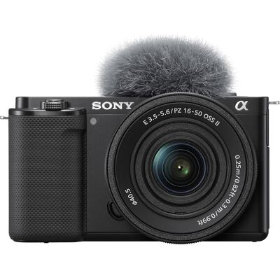 Máquina Fotográfica Vlog ZV-E10 + SEL P 16-50mm F3.5-5.6 OSS II MILC 24.2MP APS-C (Preto) - SONY Máquina Fotográfica Vlog ZV-E10 + SEL P 16-50mm F3.5-5.6 OSS II MILC 24.2MP APS-C (Preto) - SONY