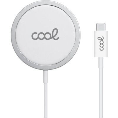 Base Carregador Magnético Wireless QI Dock (Branco) - COOL Base Carregador Magnético Wireless QI Dock (Branco) - COOL
