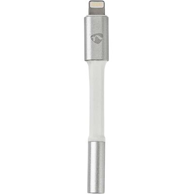 Adaptador Lightning 8-Pin - Jack 3.5mm Fêmea (Alumínio) - NEDIS Adaptador Lightning 8-Pin - Jack 3.5mm Fêmea (Alumínio) - NEDIS