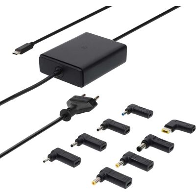 Adaptador/Transformador Universal USB-C GaN 100W (Preto) - NEDIS Adaptador/Transformador Universal USB-C GaN 100W (Preto) - NEDIS