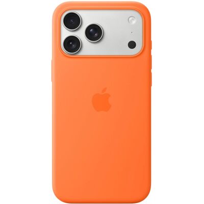 Capa Silicone iPhone 17 Pro Max c/ MagSafe (Laranja) - APPLE Capa Silicone iPhone 17 Pro Max c/ MagSafe (Laranja) - APPLE
