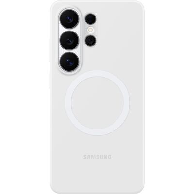 Capa Magnética de Silicone p/ Galaxy S26 Ultra (Branco) - SAMSUNG Capa Magnética de Silicone p/ Galaxy S26 Ultra (Branco) - SAMSUNG