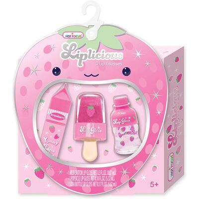 Strawberry Set Gloss para Lábios - HOTFOCUS Strawberry Set Gloss para Lábios - HOTFOCUS