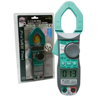 Mini Pinça Amperimétrica AC 400A c/ 3 ½ Dígitos - Proskit Mini Pinça Amperimétrica AC 400A c/ 3 ½ Dígitos - Proskit
