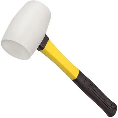 Martelo de Borracha 450g c/ Cabo de Fibra de Vidro - BLIM Martelo de Borracha 450g c/ Cabo de Fibra de Vidro - BLIM