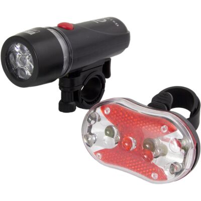 Pack Luzes LED p/ Bicicleta (Frente/Trás) ALPHECCA - ESPERANZA Pack Luzes LED p/ Bicicleta (Frente/Trás) ALPHECCA - ESPERANZA