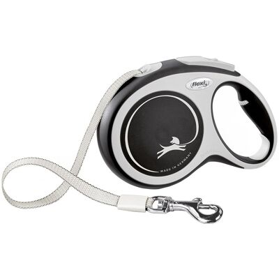 Trela Retrátil New Comfort Tamanho L p/ Cães (Preta/Cinza) - FLEXI Trela Retrátil New Comfort Tamanho L p/ Cães (Preta/Cinza) - FLEXI