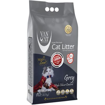 VANCAT Areia de Carvão p/ Gatos 8,5Kg (10L) - VAN CAT VANCAT Areia de Carvão p/ Gatos 8,5Kg (10L) - VAN CAT