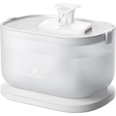 Fonte de Água Dockstream 2.5L c/ Bomba s/ Fios (Branco) - PETLIBRO Fonte de Água Dockstream 2.5L c/ Bomba s/ Fios (Branco) - PETLIBRO