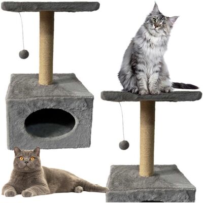 Arranhador p/ Gatos c/ Cama (31 x 31 x 56 cm) Arranhador p/ Gatos c/ Cama (31 x 31 x 56 cm)