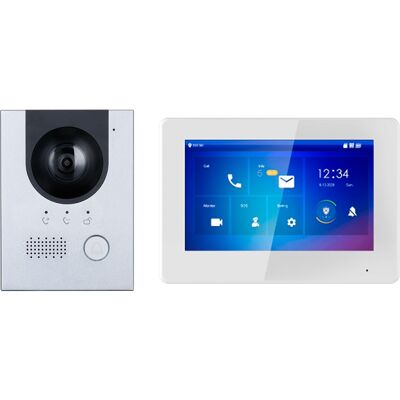 Kit de Video Porteiro c/ Placa, Monitor, Hub 2 Fios e Suporte - X-SECURITY Kit de Video Porteiro c/ Placa, Monitor, Hub 2 Fios e Suporte - X-SECURITY